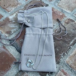 David Yurman Chevron Star of David necklace